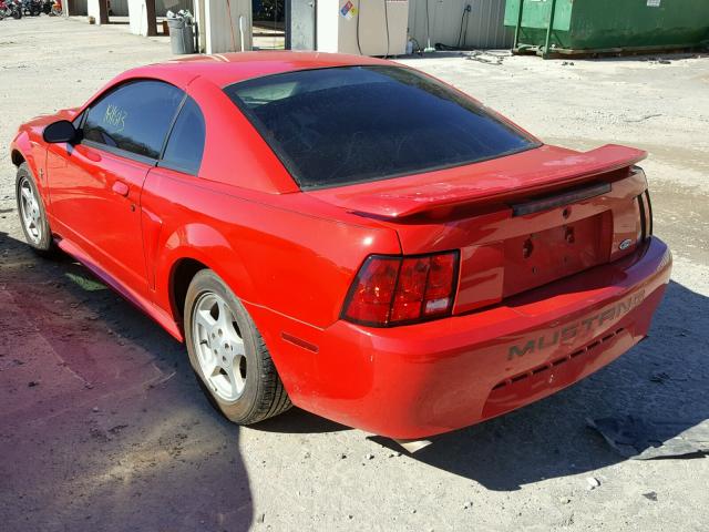 1FAFP40462F167940 - 2002 FORD MUSTANG RED photo 3