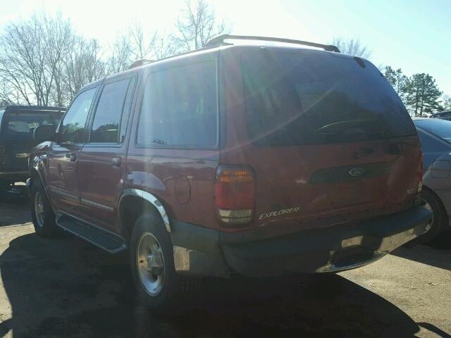 1FMZU63X7YUB43440 - 2000 FORD EXPLORER X BURGUNDY photo 3