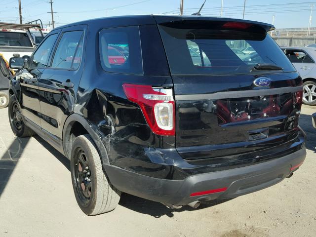 1FM5K8AR0EGB02338 - 2014 FORD EXPLORER P BLACK photo 3