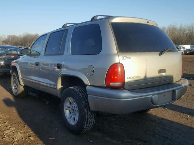 1B4HS28N31F590652 - 2001 DODGE DURANGO GOLD photo 3