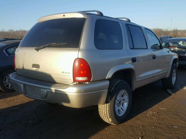 1B4HS28N31F590652 - 2001 DODGE DURANGO GOLD photo 4