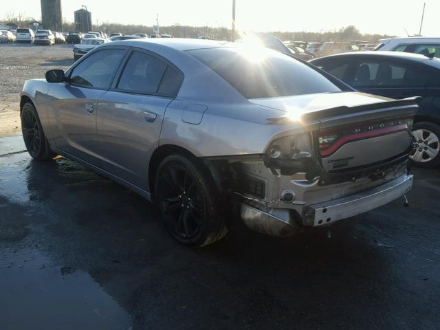 2C3CDXBG3GH216049 - 2016 DODGE CHARGER SE GRAY photo 3