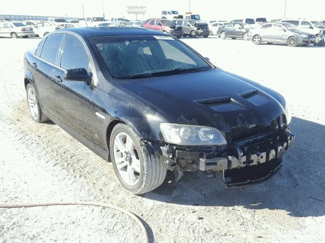 6G2ER577X8L129747 - 2008 PONTIAC G8 BLACK photo 1