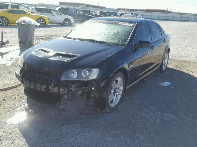 6G2ER577X8L129747 - 2008 PONTIAC G8 BLACK photo 2