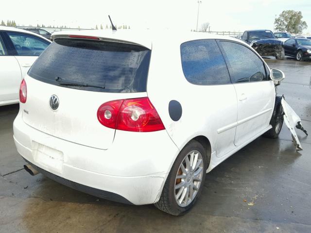 WVWEV71K47W085903 - 2007 VOLKSWAGEN NEW GTI WHITE photo 4