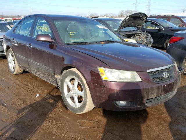 5NPEU46F26H068809 - 2006 HYUNDAI SONATA GLS BURGUNDY photo 1