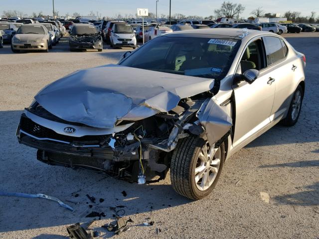 5XXGN4A74DG154976 - 2013 KIA OPTIMA EX SILVER photo 2