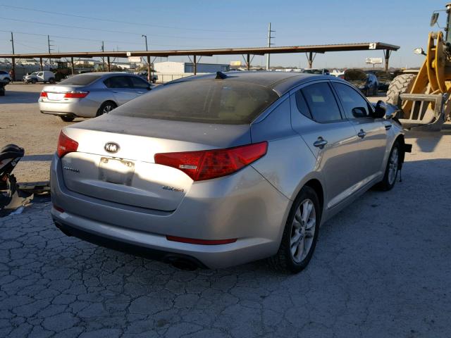 5XXGN4A74DG154976 - 2013 KIA OPTIMA EX SILVER photo 4