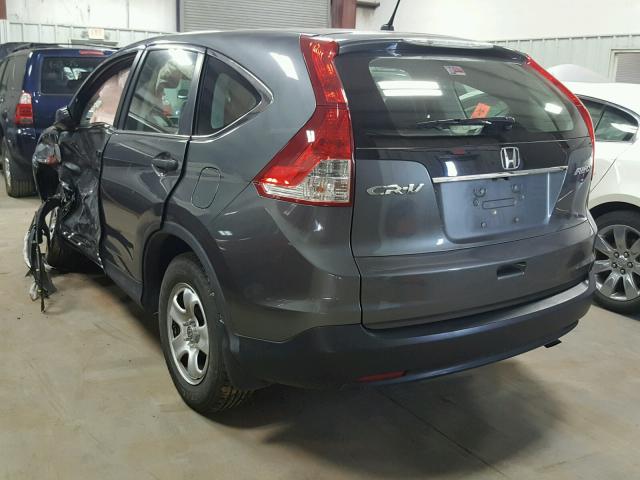 5J6RM4H35EL087508 - 2014 HONDA CR-V LX GRAY photo 3