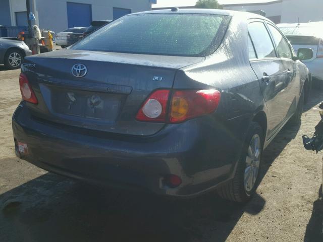 1NXBU40E39Z049470 - 2009 TOYOTA COROLLA BA GRAY photo 4