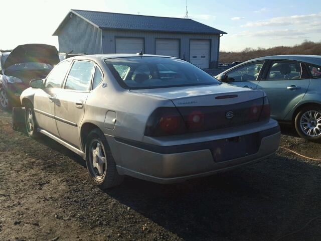 2G1WF55K159201332 - 2005 CHEVROLET IMPALA TAN photo 3