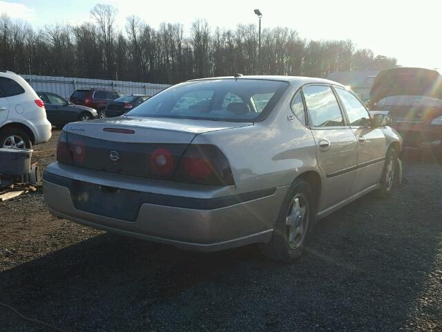 2G1WF55K159201332 - 2005 CHEVROLET IMPALA TAN photo 4