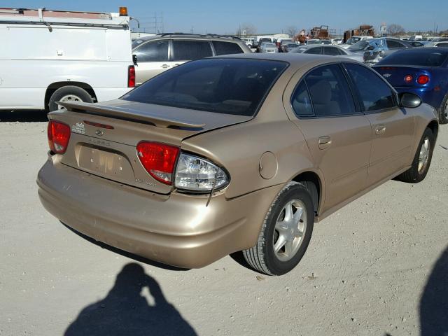 1G3NL52F43C312630 - 2003 OLDSMOBILE ALERO GL GOLD photo 4