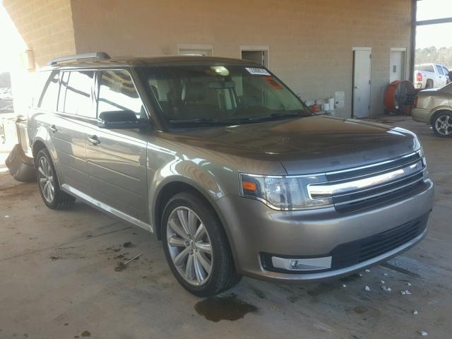 2FMGK5C83EBD13911 - 2014 FORD FLEX SEL GRAY photo 1