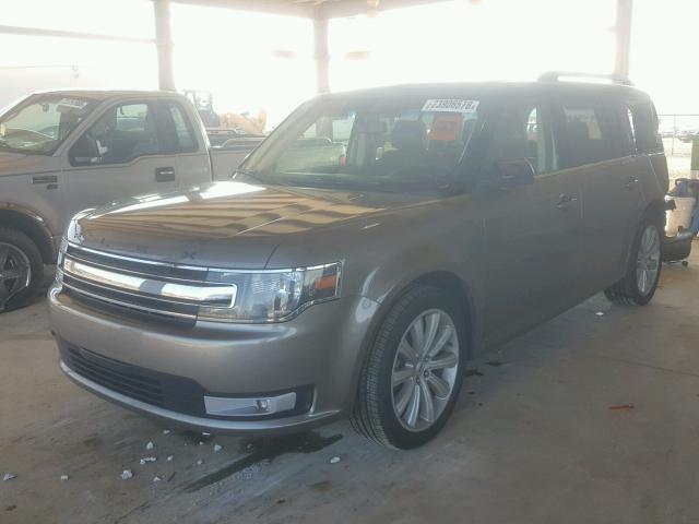 2FMGK5C83EBD13911 - 2014 FORD FLEX SEL GRAY photo 2