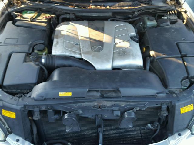 JTHBN36F040168572 - 2004 LEXUS LS 430 SILVER photo 7