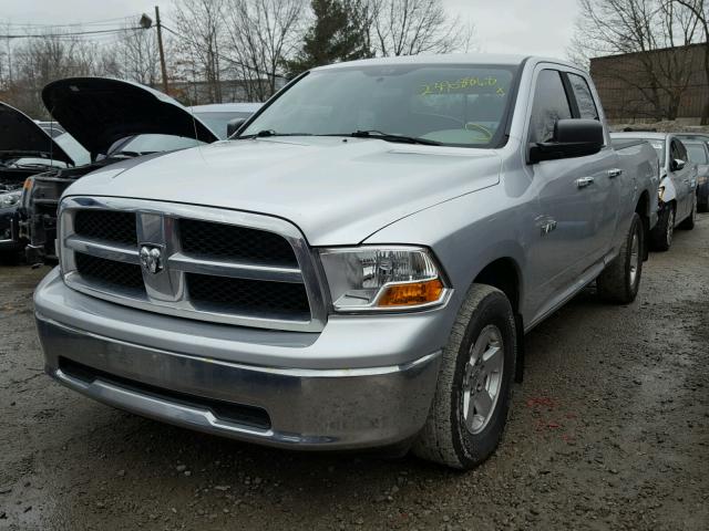 1D7RV1GP9AS183220 - 2010 DODGE RAM 1500 SILVER photo 2