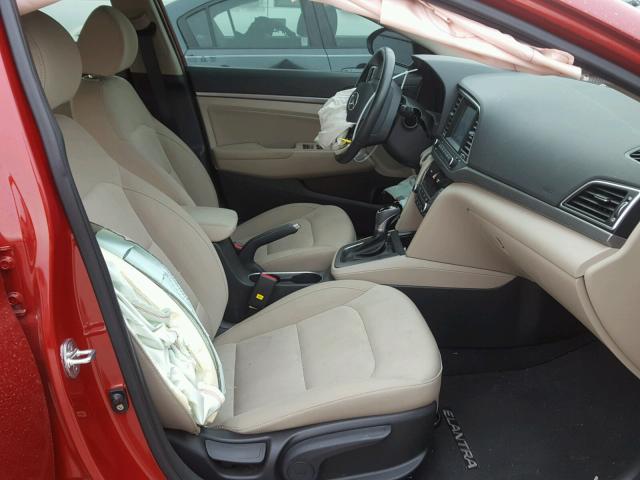 KMHD84LF7HU423367 - 2017 HYUNDAI ELANTRA SE RED photo 5