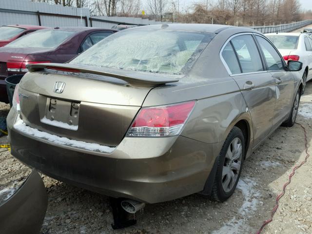 1HGCP26828A085044 - 2008 HONDA ACCORD EXL TAN photo 4