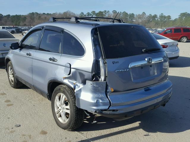 3CZRE3H54BG703121 - 2011 HONDA CR-V EX BLUE photo 3