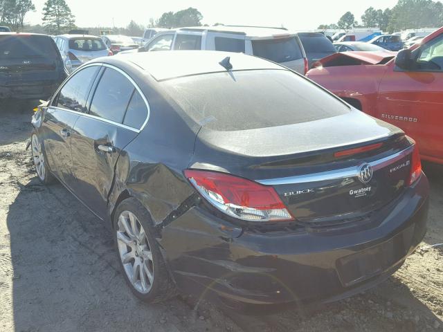 2G4GU5GV8D9138636 - 2013 BUICK REGAL PREM BLACK photo 3