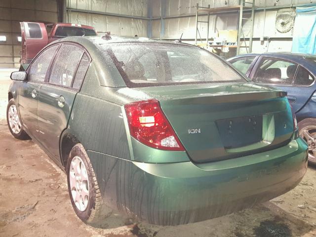 1G8AJ54F64Z192310 - 2004 SATURN ION LEVEL GREEN photo 3