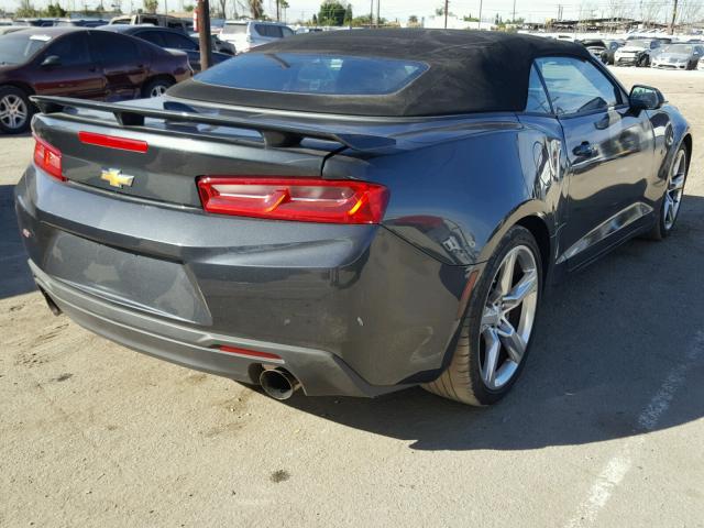 1G1FF3D79H0205127 - 2017 CHEVROLET CAMARO SS Gris foto 4