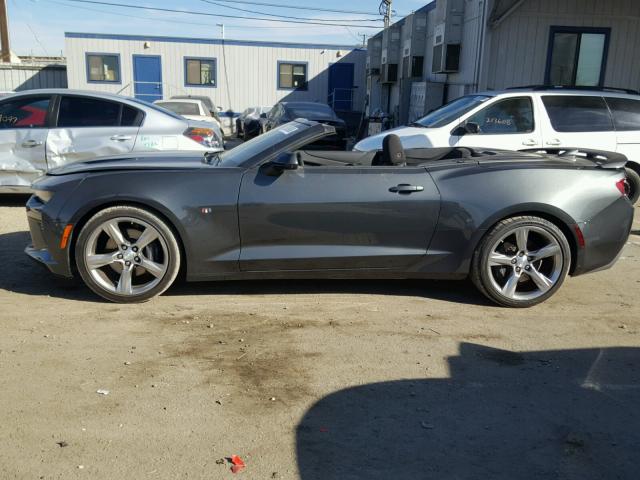 1G1FF3D79H0205127 - 2017 CHEVROLET CAMARO SS Gris foto 9