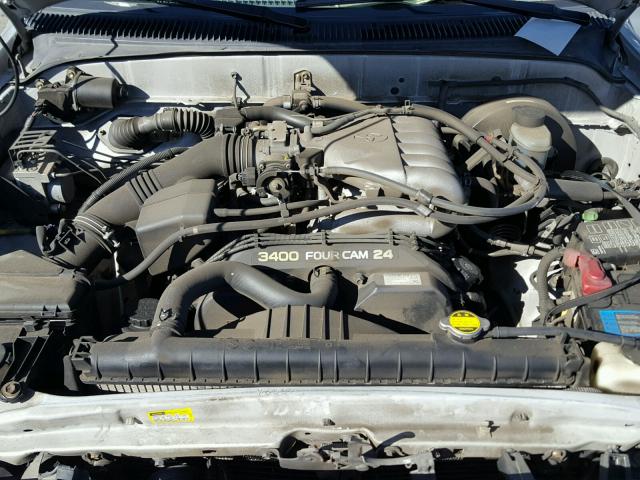 5TEGN92N24Z381529 - 2004 TOYOTA TACOMA DOU SILVER photo 7