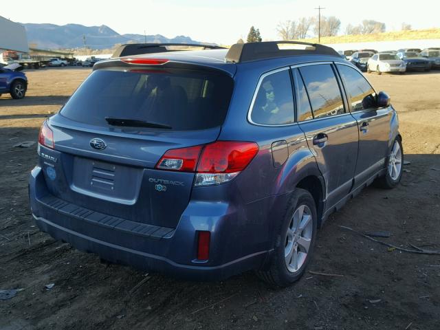 4S4BRCGC2D3275546 - 2013 SUBARU OUTBACK 2. BLUE photo 4