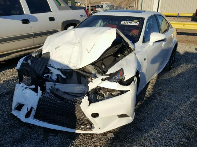 JTHBE1D24G5024938 - 2016 LEXUS IS 350 WHITE photo 2