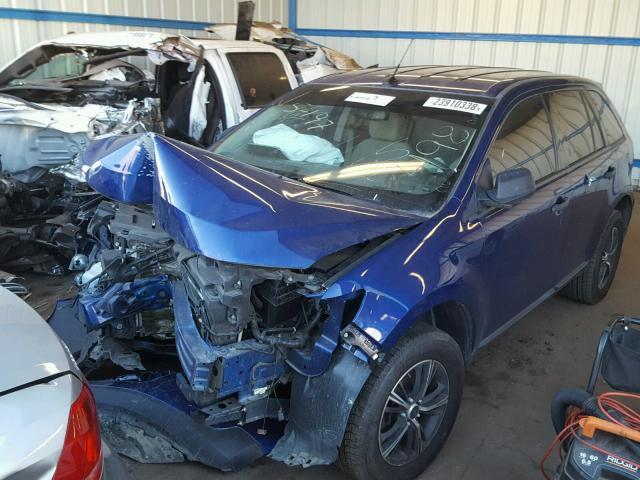 2FMDK3GC7DBB56498 - 2013 FORD EDGE SE BLUE photo 2