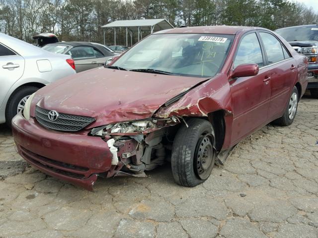 4T1BE32K64U343853 - 2004 TOYOTA CAMRY LE BURGUNDY photo 2