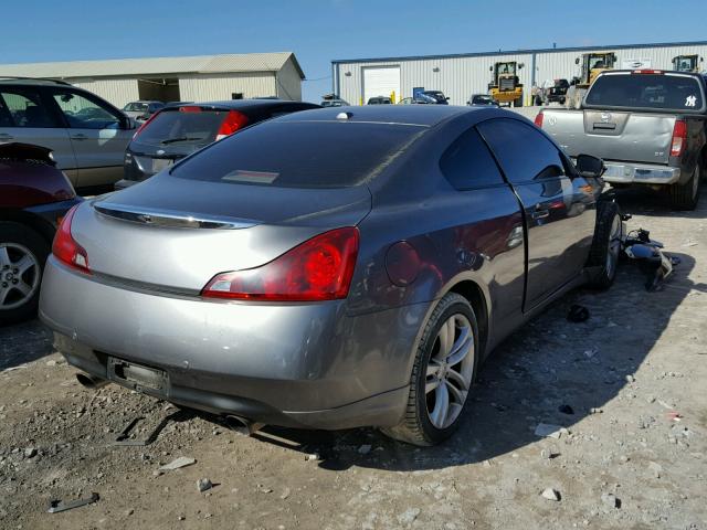 JN1CV6EL0AM152295 - 2010 INFINITI G37 GRAY photo 4