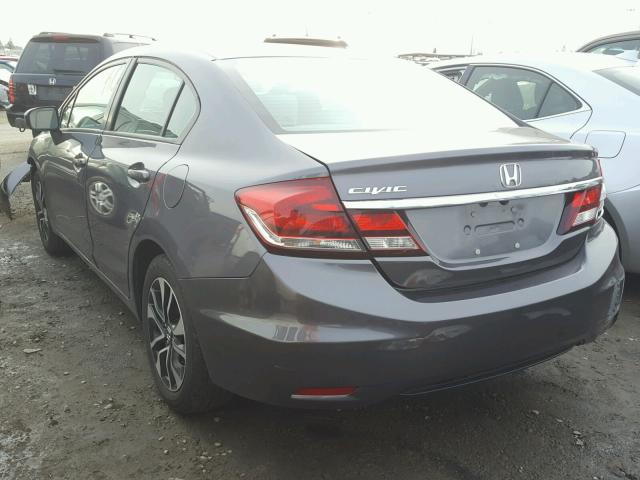 19XFB2F82FE212282 - 2015 HONDA CIVIC EX GRAY photo 3