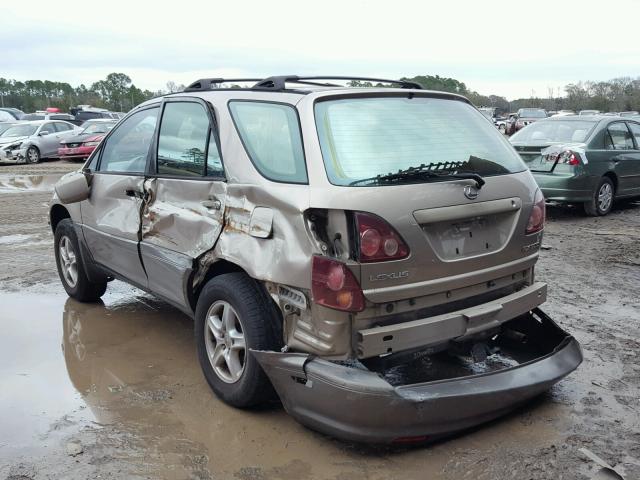 JT6GF10U7Y0057871 - 2000 LEXUS RX 300 GOLD photo 3