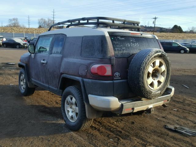 JTEBU11FX70035124 - 2007 TOYOTA FJ CRUISER MAROON photo 3