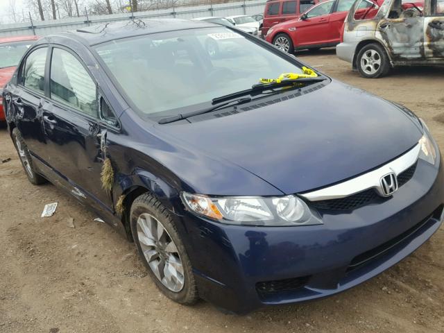 19XFA1F81AE058332 - 2010 HONDA CIVIC EX BLUE photo 1