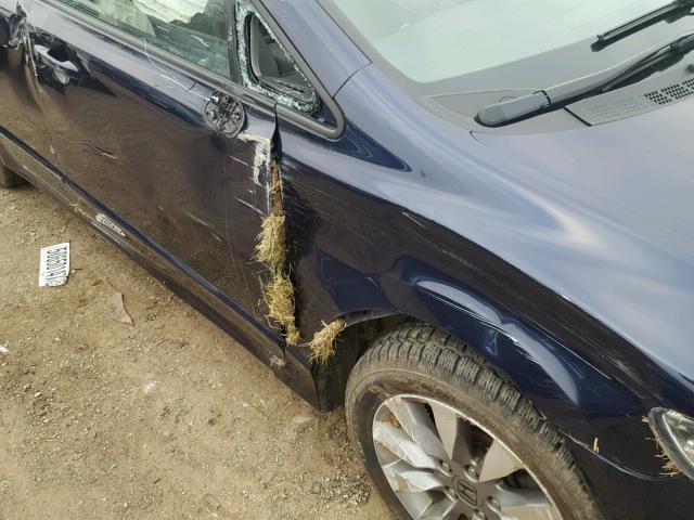 19XFA1F81AE058332 - 2010 HONDA CIVIC EX ლურჯი ფოტო 9