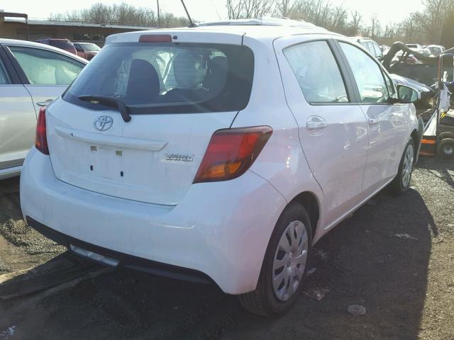 VNKKTUD39HA083680 - 2017 TOYOTA YARIS L WHITE photo 4