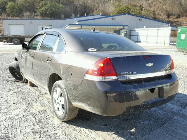 2G1WB58K581367573 - 2008 CHEVROLET IMPALA LS BROWN photo 3