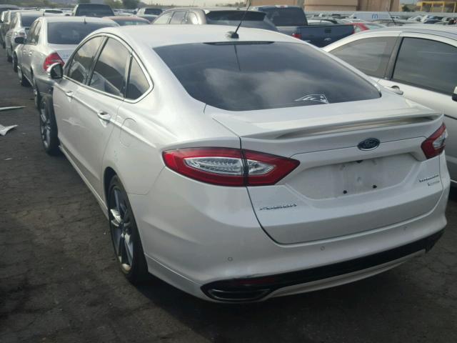 3FA6P0K95DR379669 - 2013 FORD FUSION TIT WHITE photo 3