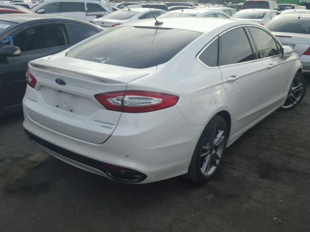 3FA6P0K95DR379669 - 2013 FORD FUSION TIT WHITE photo 4