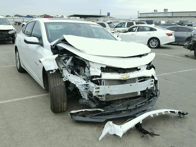 1G1ZD5ST4JF140981 - 2018 CHEVROLET MALIBU LT WHITE photo 1