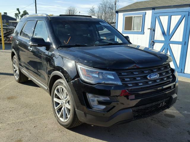 1FM5K7F89HGC92722 - 2017 FORD EXPLORER L BLACK photo 1