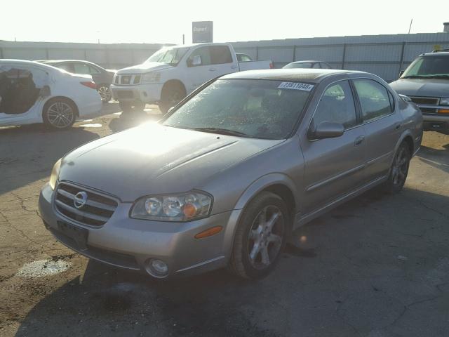 JN1DA31DX3T522352 - 2003 NISSAN MAXIMA GLE GRAY photo 2