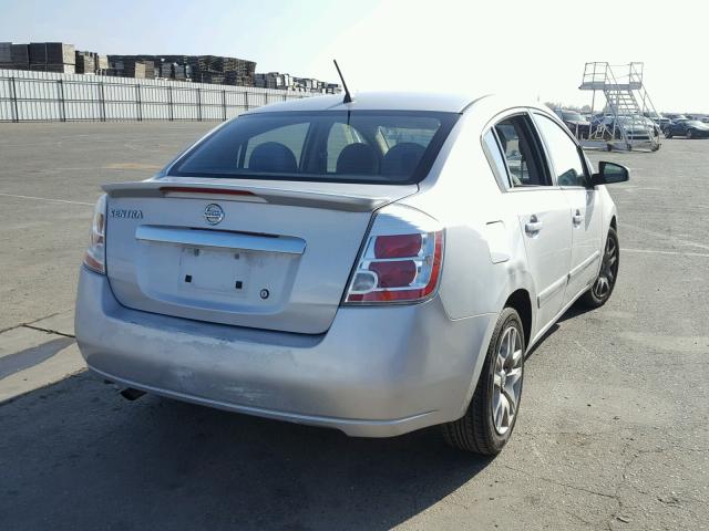 3N1AB6AP9BL661919 - 2011 NISSAN SENTRA 2.0 SILVER photo 4