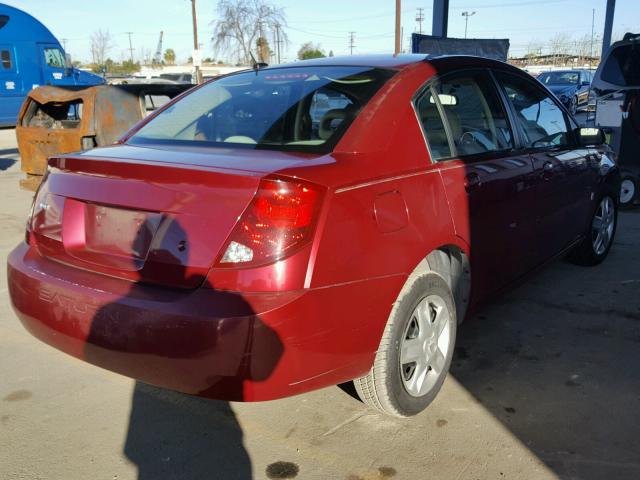 1G8AJ55F67Z124530 - 2007 SATURN ION LEVEL RED photo 4