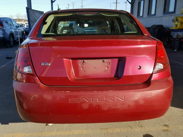 1G8AJ55F67Z124530 - 2007 SATURN ION LEVEL RED photo 9