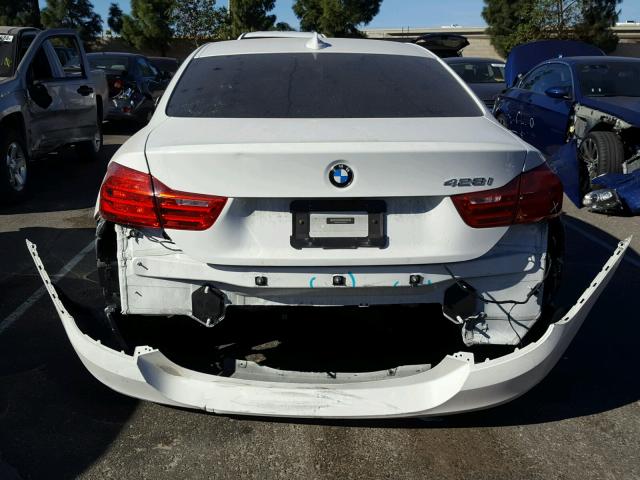 WBA3N7C55FK223918 - 2015 BMW 428 I WHITE photo 9